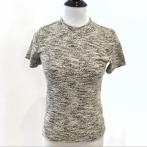 Free People Short Sleeve Textured Tweed, EUC